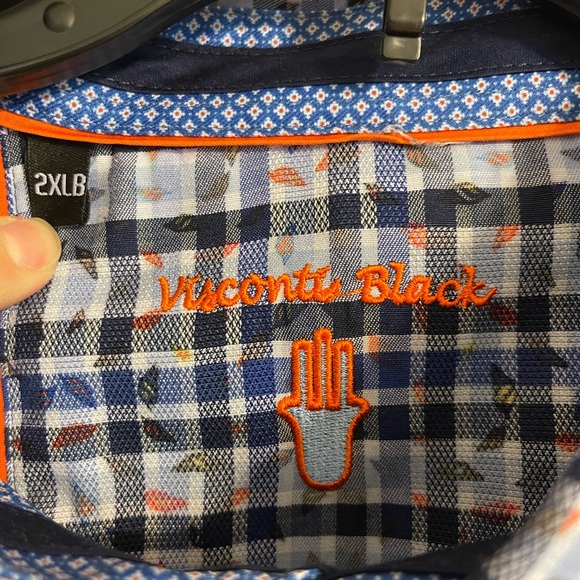 Visconti Black men’s long sleeve shir - Picture 2 of 4